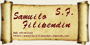 Samuilo Filipendin vizit kartica